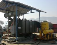 Installation of 8 MVA transformer on field